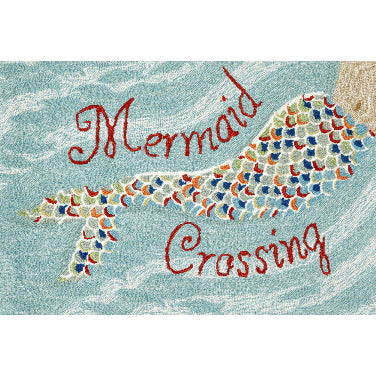 Mermaid Crossing Welcome Mat 20" x 30"