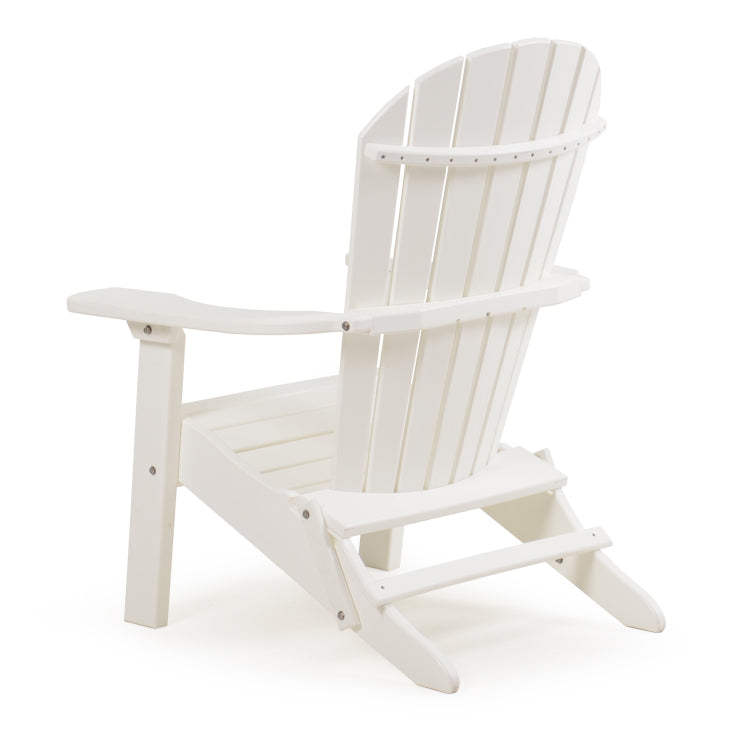 Oceanside Outdoor Folding Poly Lumber Adirondack Chair