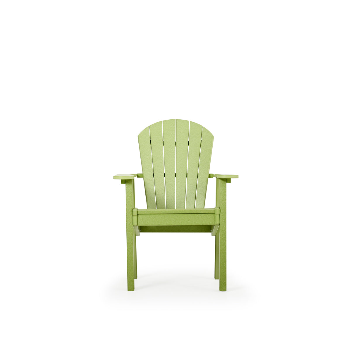 Oceanside Outdoor Poly Lumber Dining Arm Chair in Lime Green