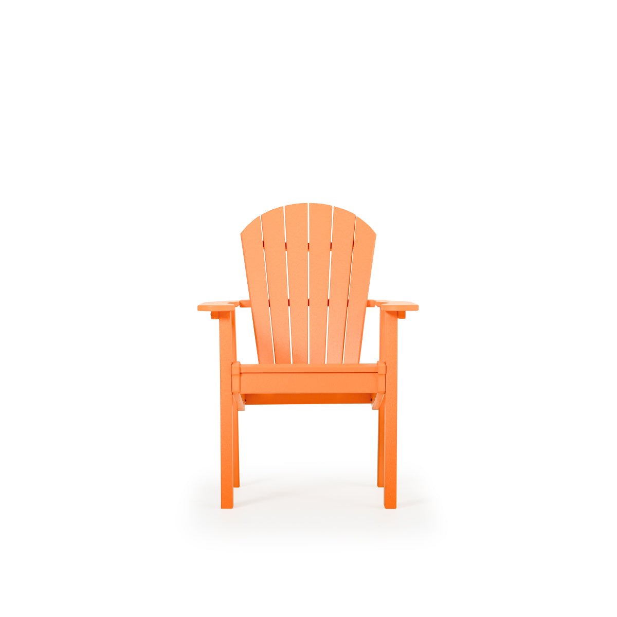 Oceanside Outdoor Poly Lumber Dining Arm Chair in Orange