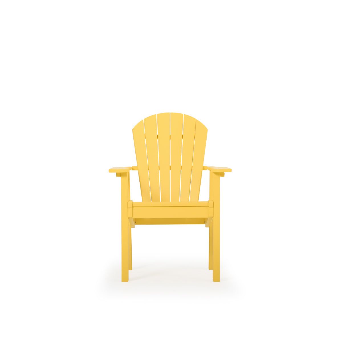 Oceanside Outdoor Poly Lumber Dining Arm Chair in Yellow