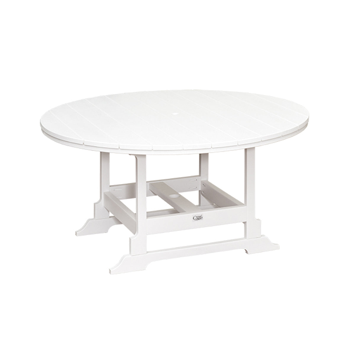 Oceanside Outdoor 60" Round Poly Lumber Dining Table