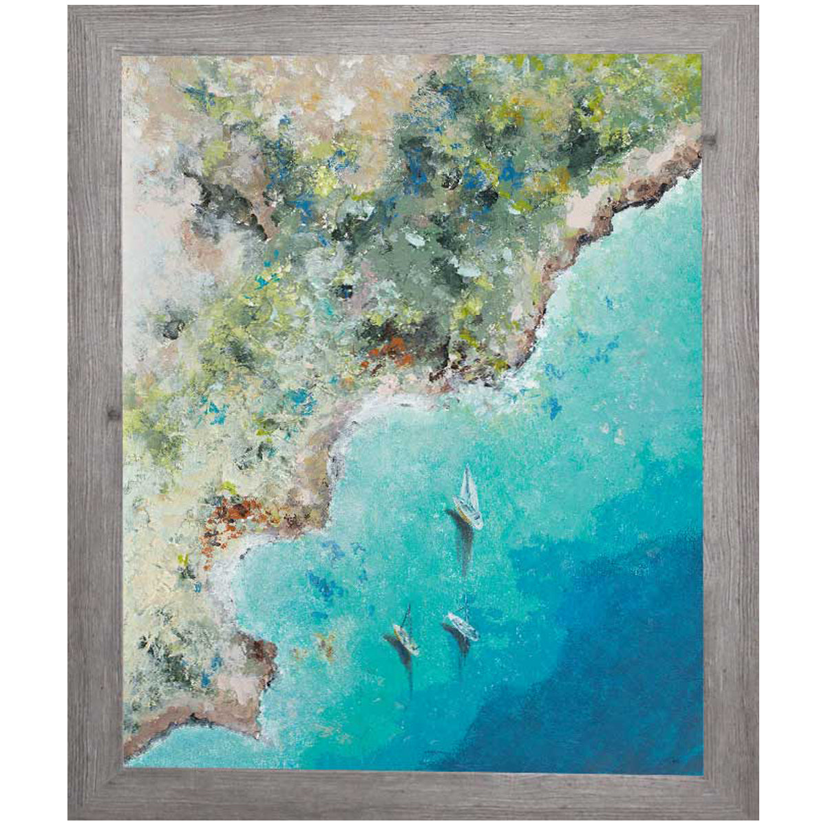 Playa Escondida from Above by Patricia Pinto - Framed Art