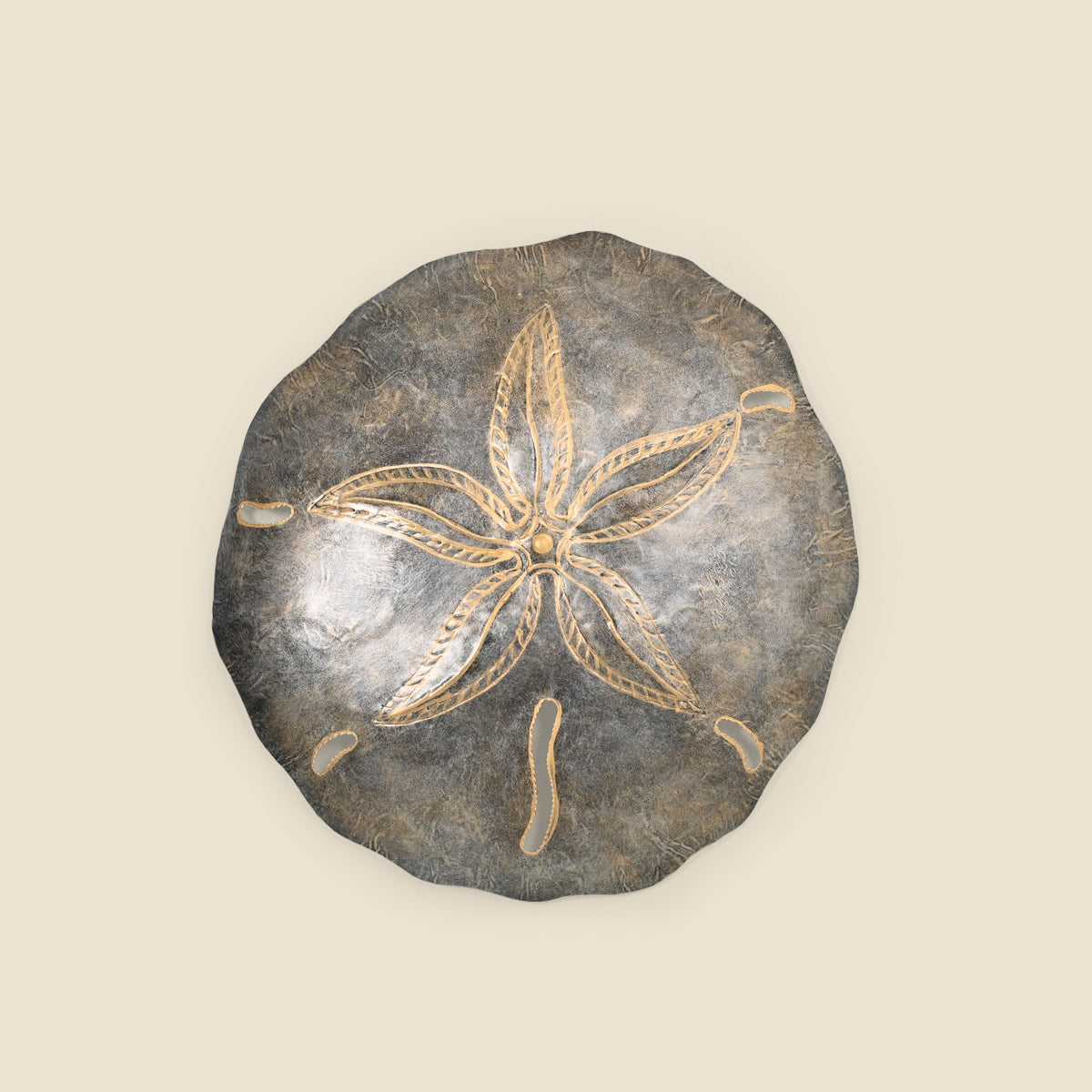 Medium Metal Sand Dollar Wall Art