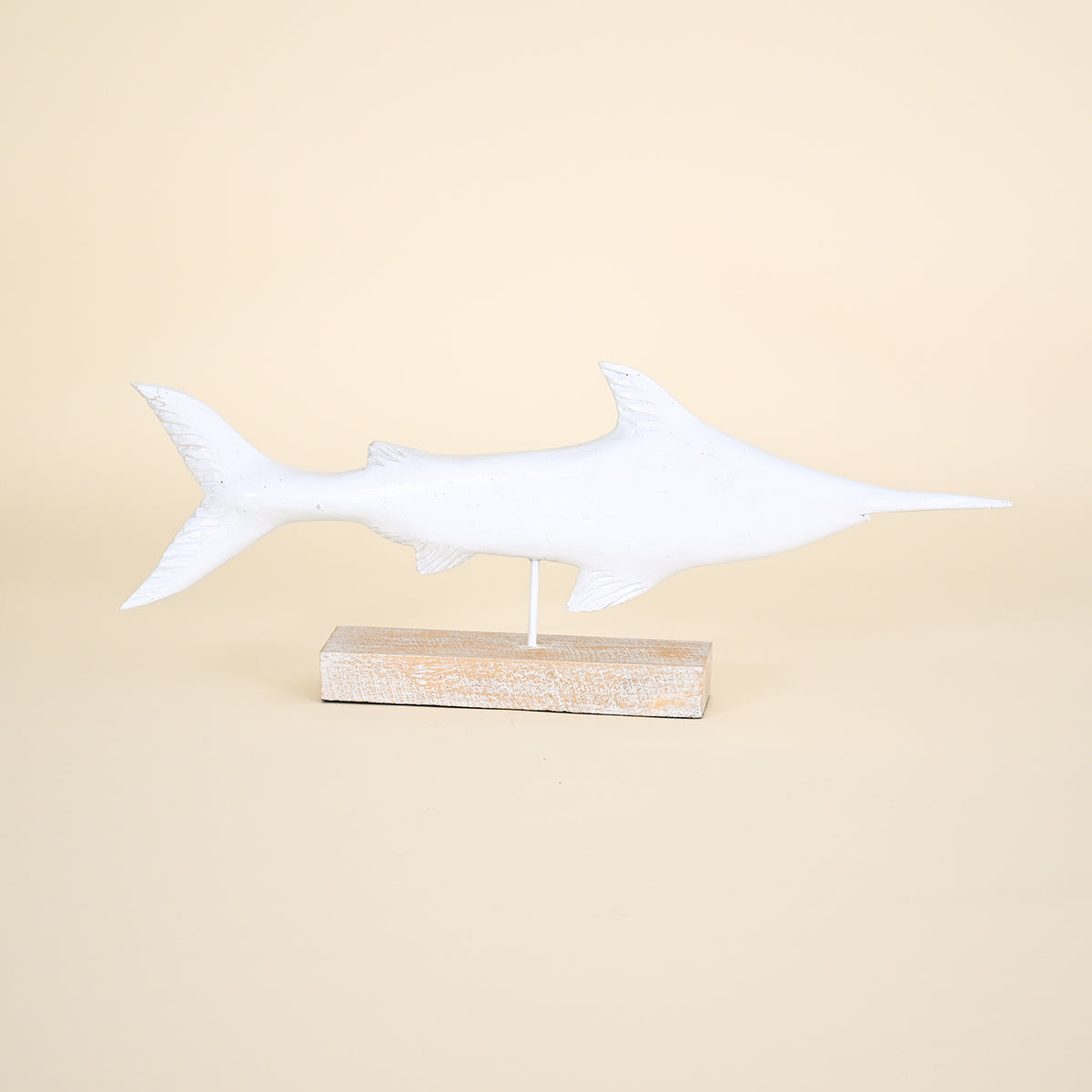 White Fish on Wood Base