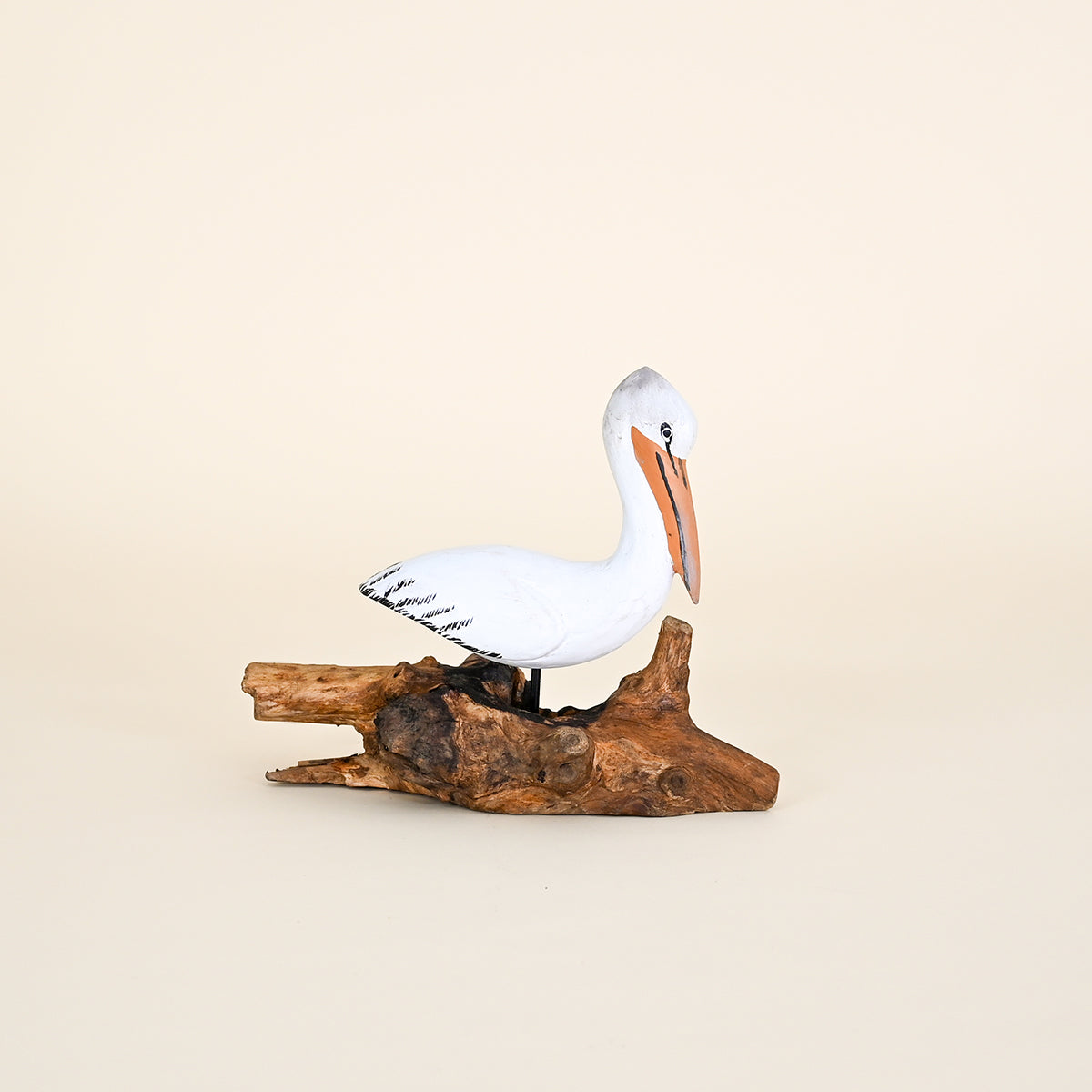 Wood Bird on Root Base