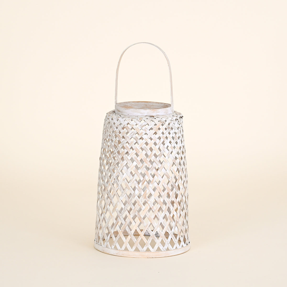 Bamboo Lantern, White Wash