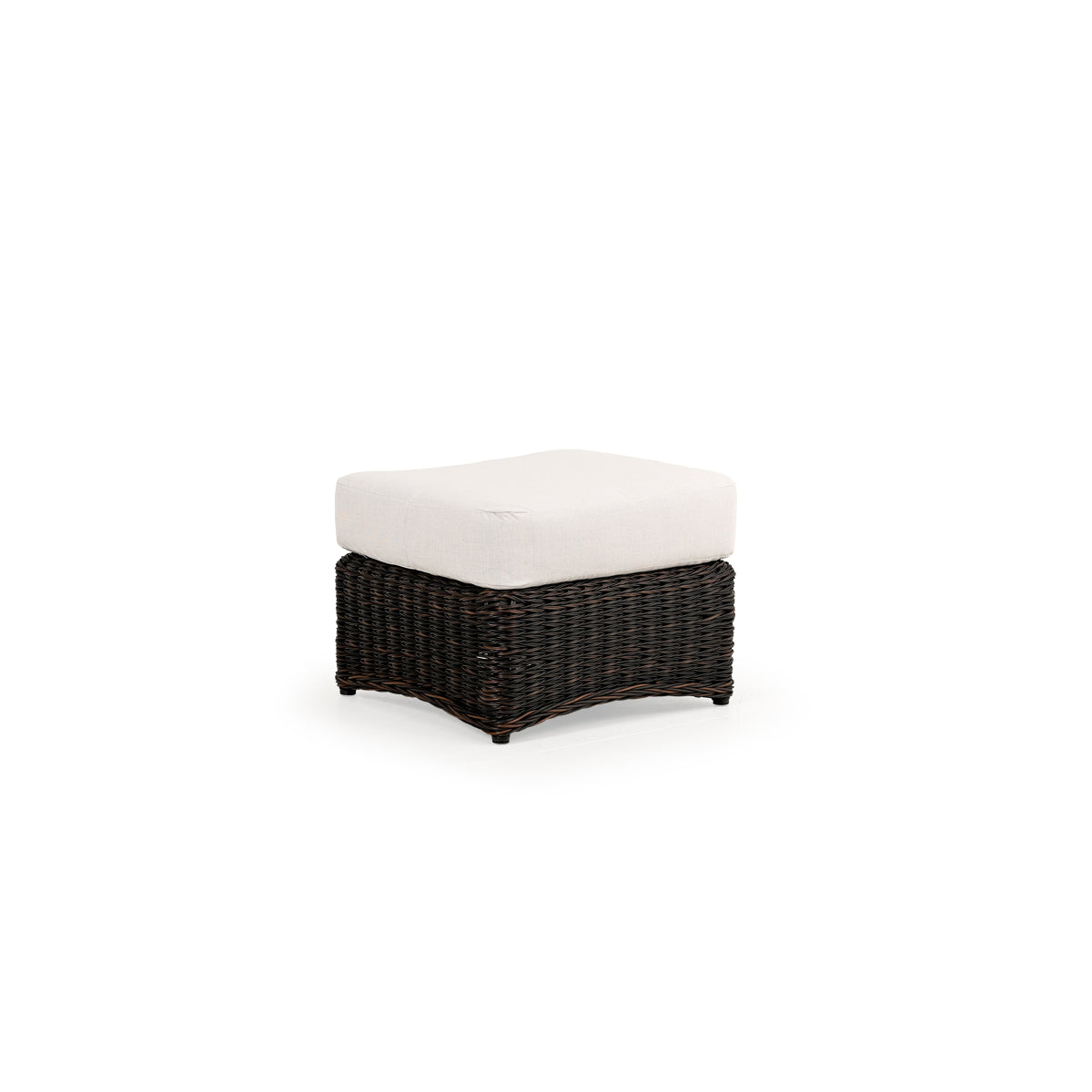 Maldives Outdoor Wicker Rectangle Ottoman