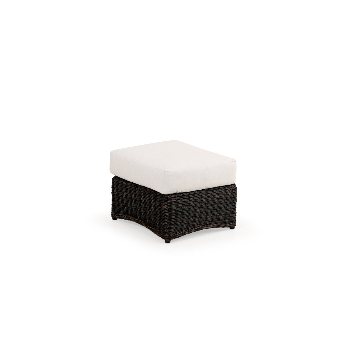 Maldives Outdoor Wicker Rectangle Ottoman