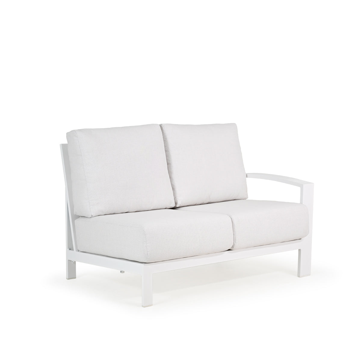 Costa Outdoor Aluminum Right Facing Arm Loveseat