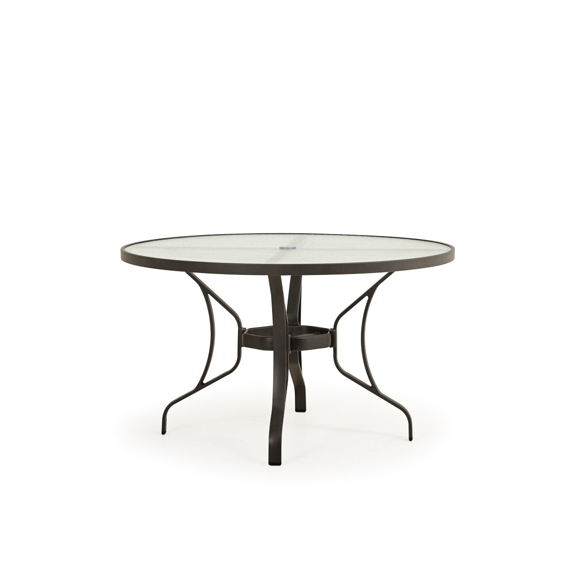 Shoreline Outdoor 48" Round Glass Top Dining Table