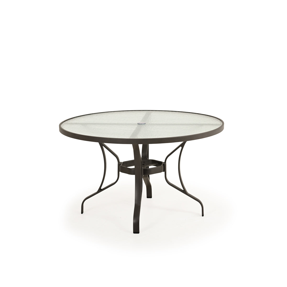 Shoreline Outdoor 48" Round Glass Top Dining Table