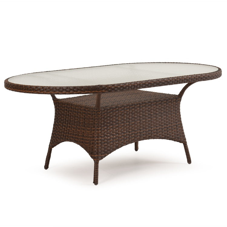 Kokomo Traditional Outdoor Wicker Oval Dining Table