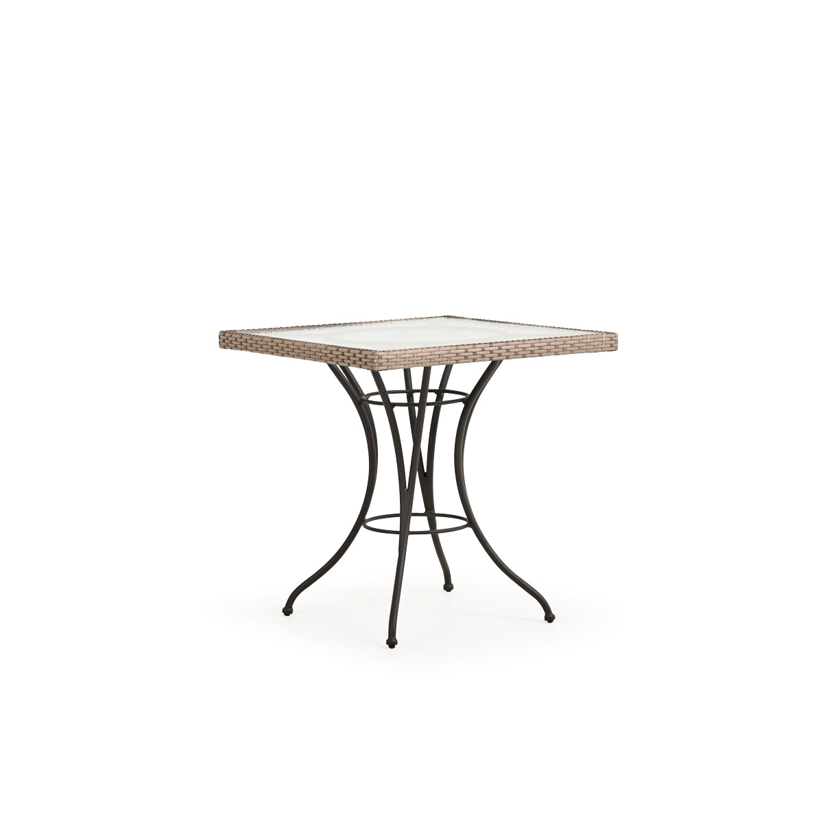 Garden Terrace Outdoor Wicker 28" Square Bistro Table