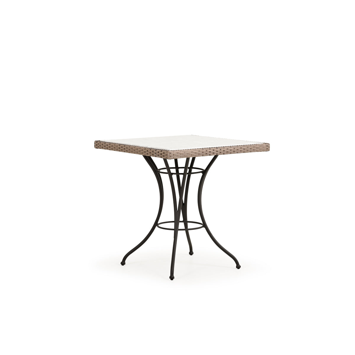 Garden Terrace Outdoor Wicker 28" Square Bistro Table