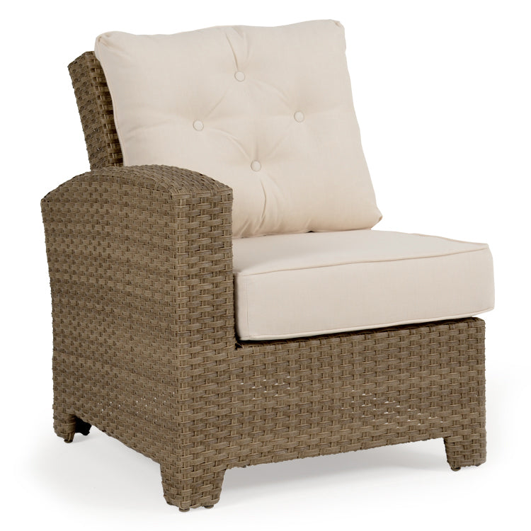 Kokomo Contemporary Outdoor Wicker Left Facing Arm Chair