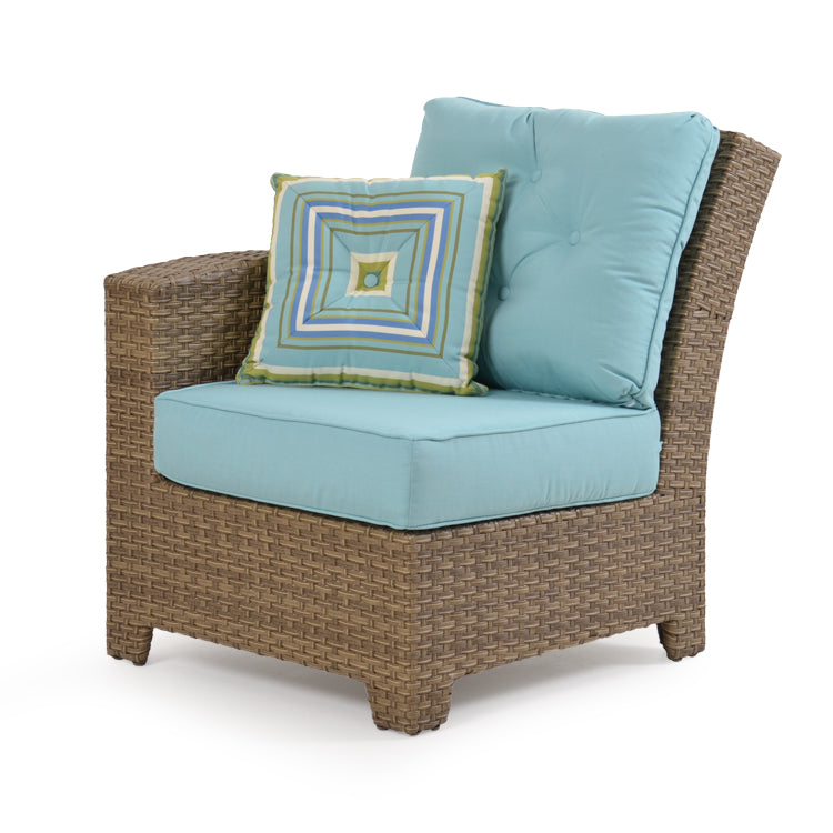 Kokomo Contemporary Outdoor Wicker Left Facing Arm Chair