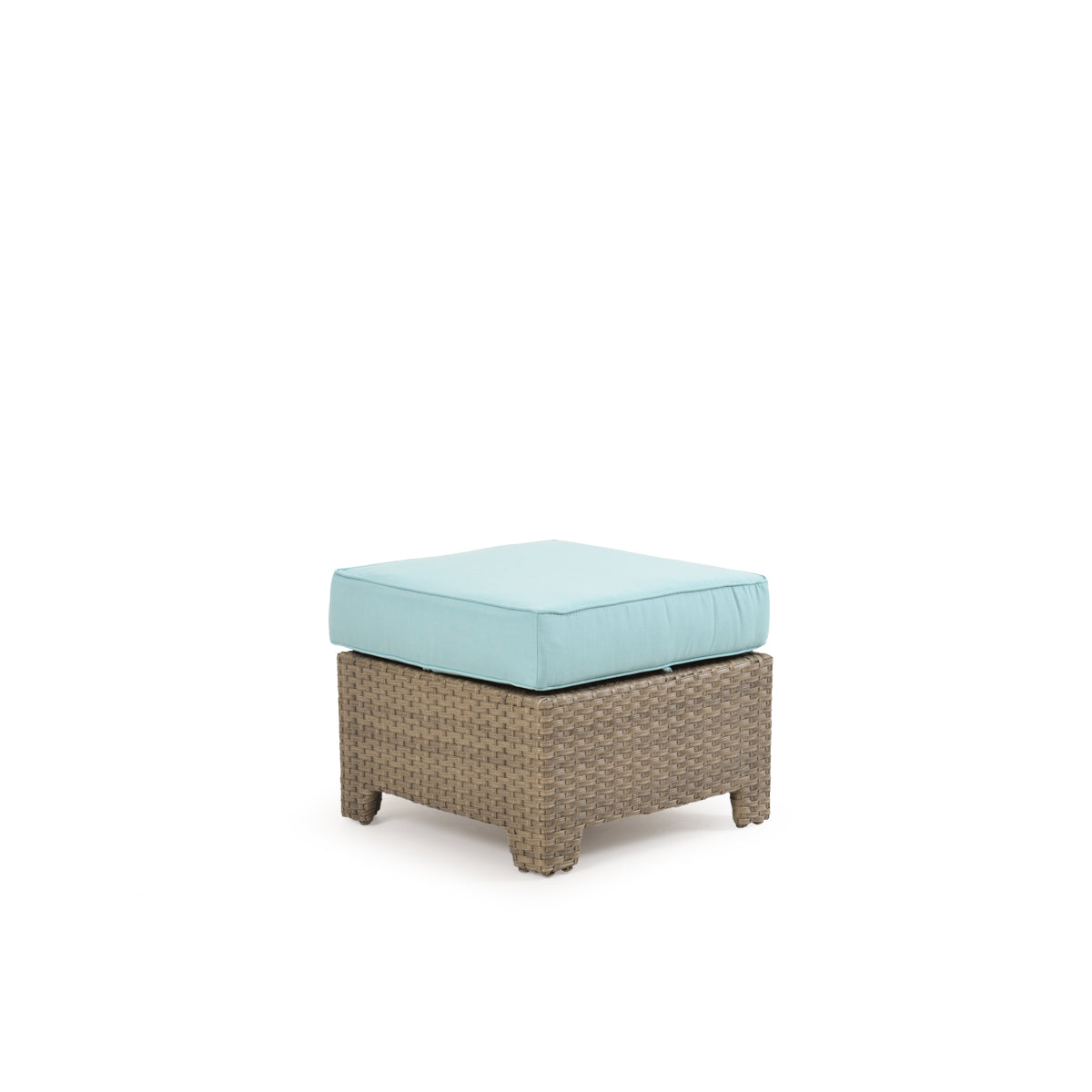 Kokomo Contemporary Outdoor Wicker Storage Ottoman