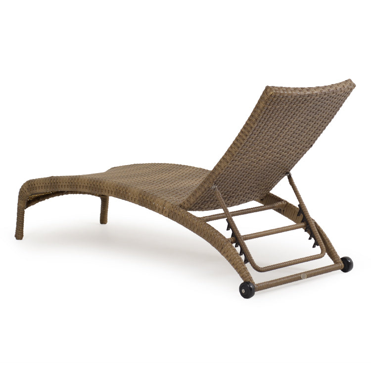 Kokomo Contemporary Outdoor Wicker Armless Chaise Lounge