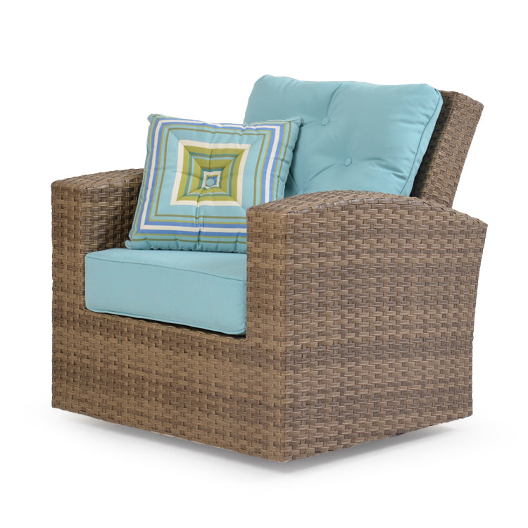 Kokomo Contemporary Outdoor Wicker Swivel Glider