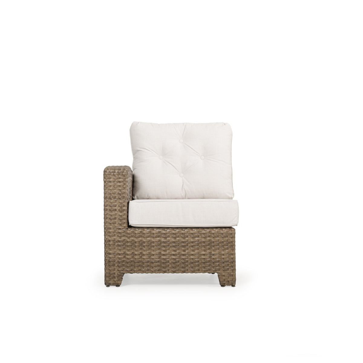 Kokomo Contemporary Outdoor Wicker Left Facing Reclining Arm Chair