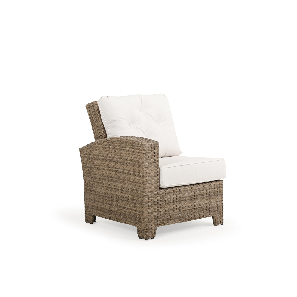 Kokomo Contemporary Outdoor Wicker Left Facing Reclining Arm Chair