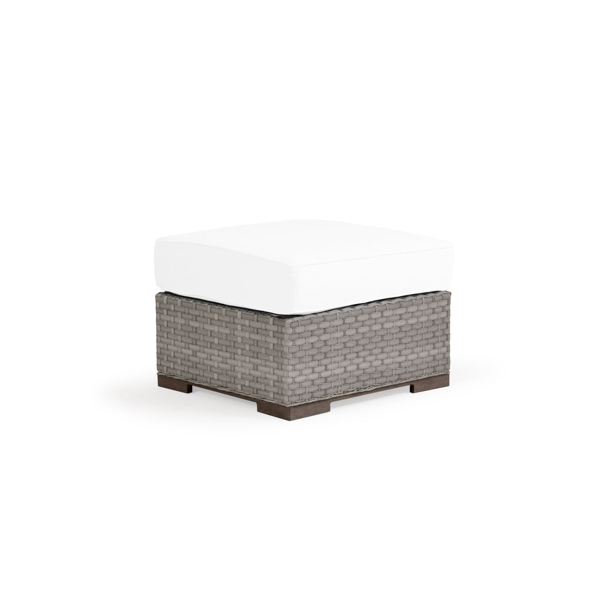 Retreat Outdoor Wicker Square Ottoman