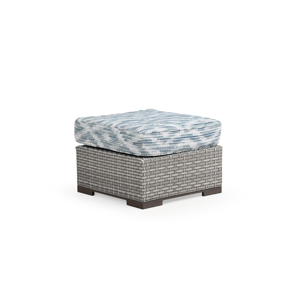 Retreat Outdoor Wicker Square Ottoman