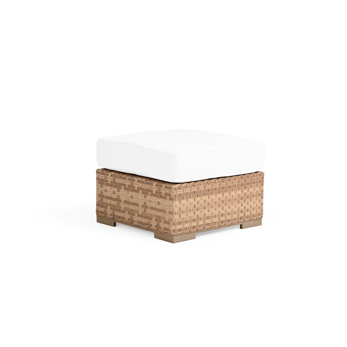 Retreat Outdoor Wicker Square Ottoman