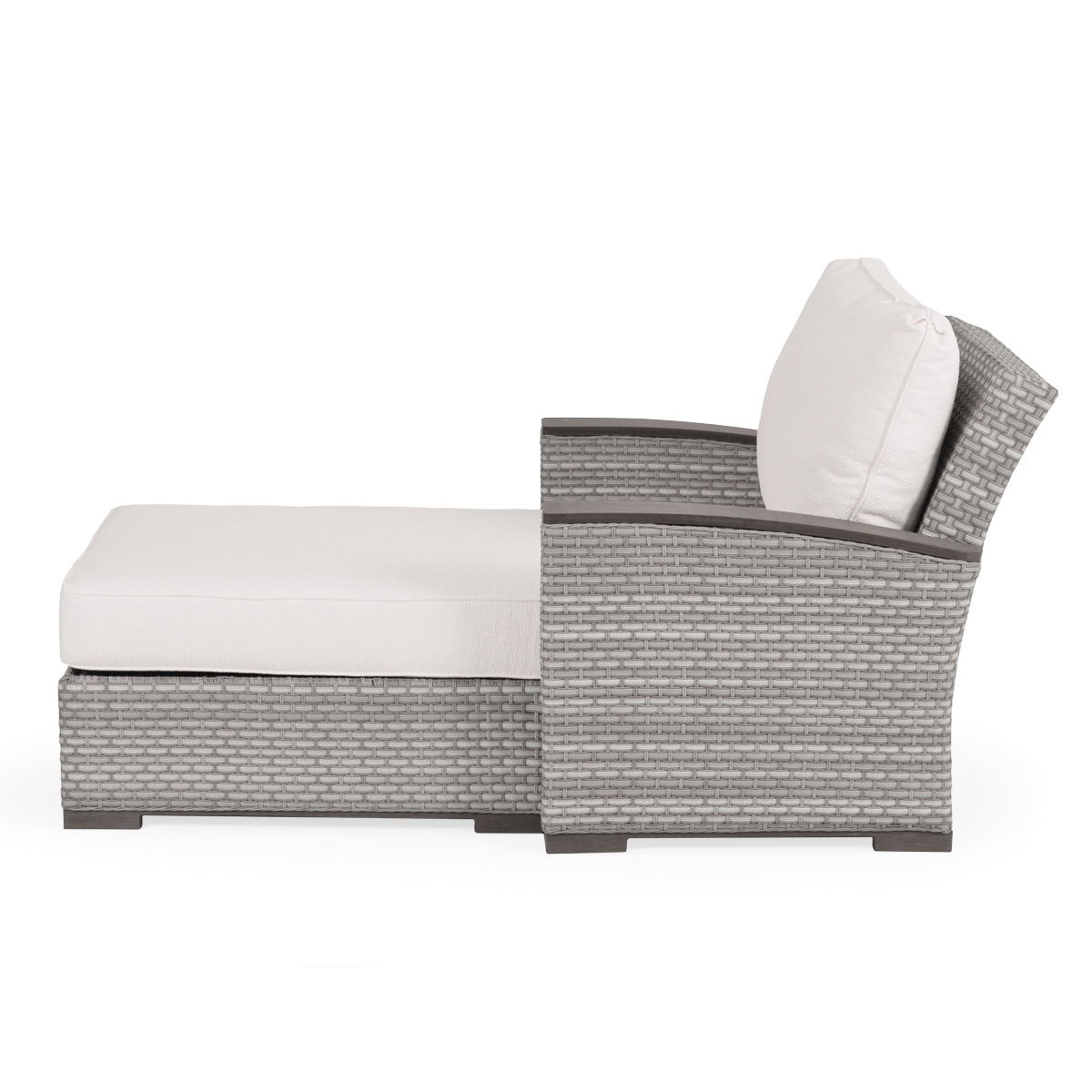 Retreat Outdoor Wicker Chaise and a Half