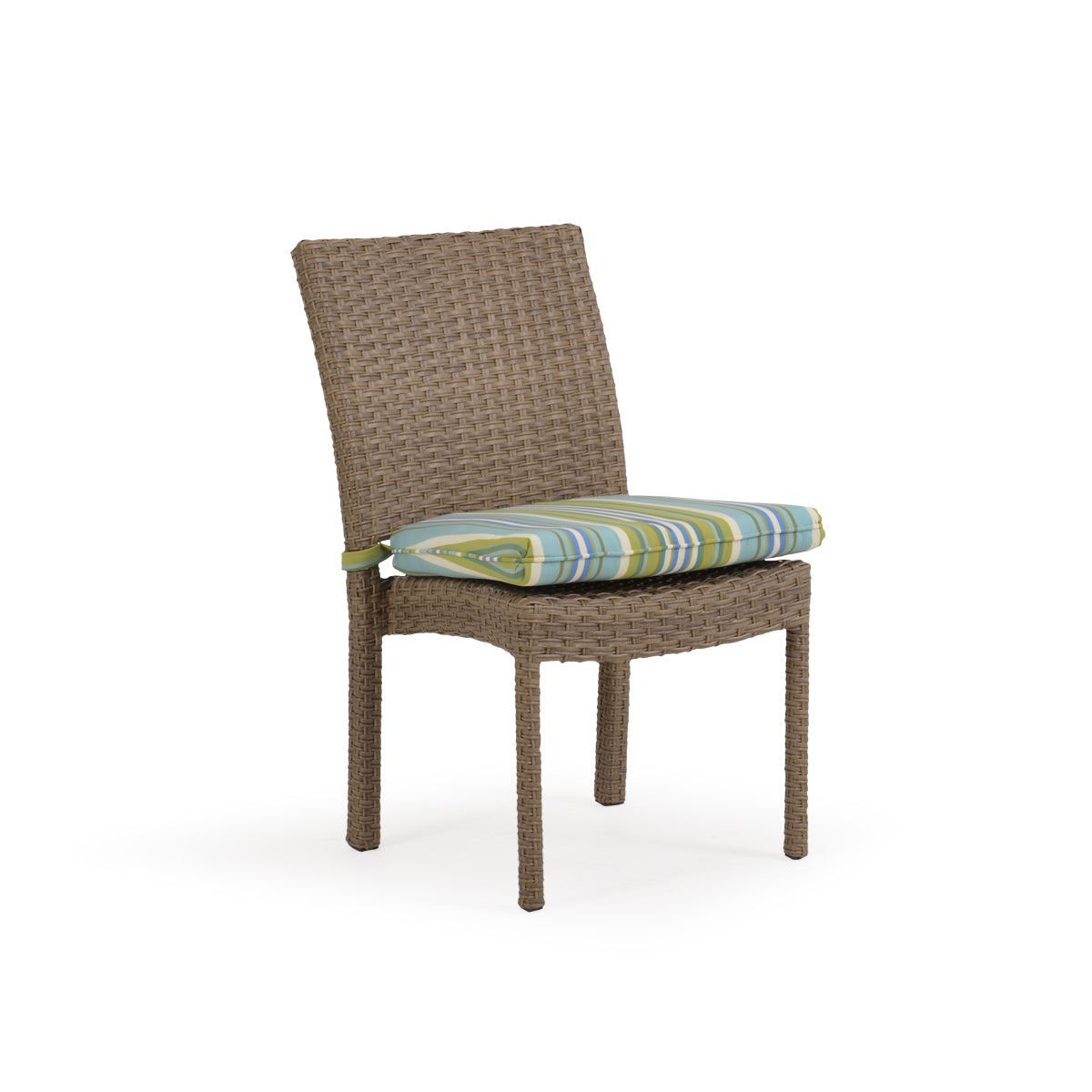 Kokomo Contemporary Outdoor Wicker Stackable Armless Dining Side Chair