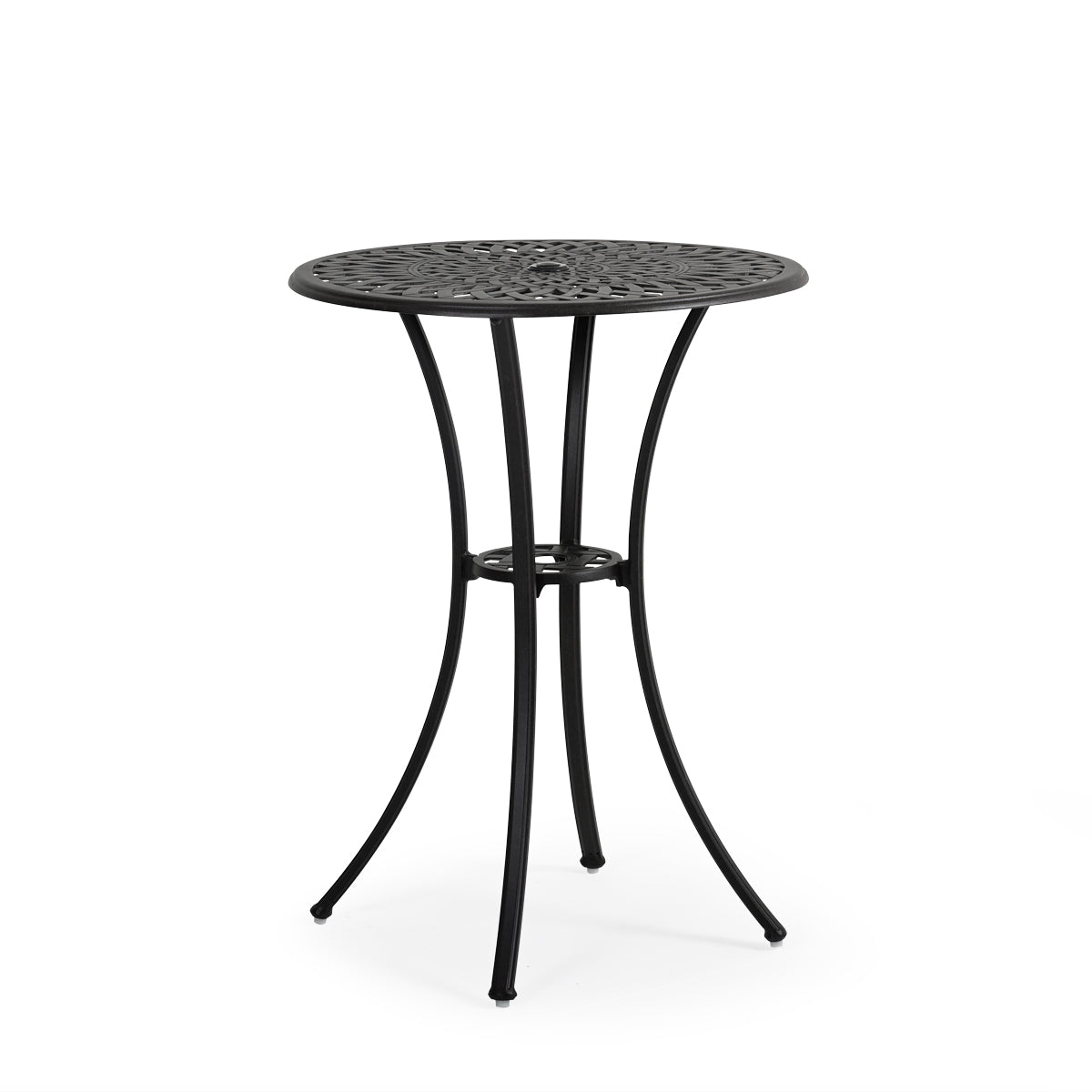 Trellis Outdoor Cast Aluminum 30" Round Bar Table