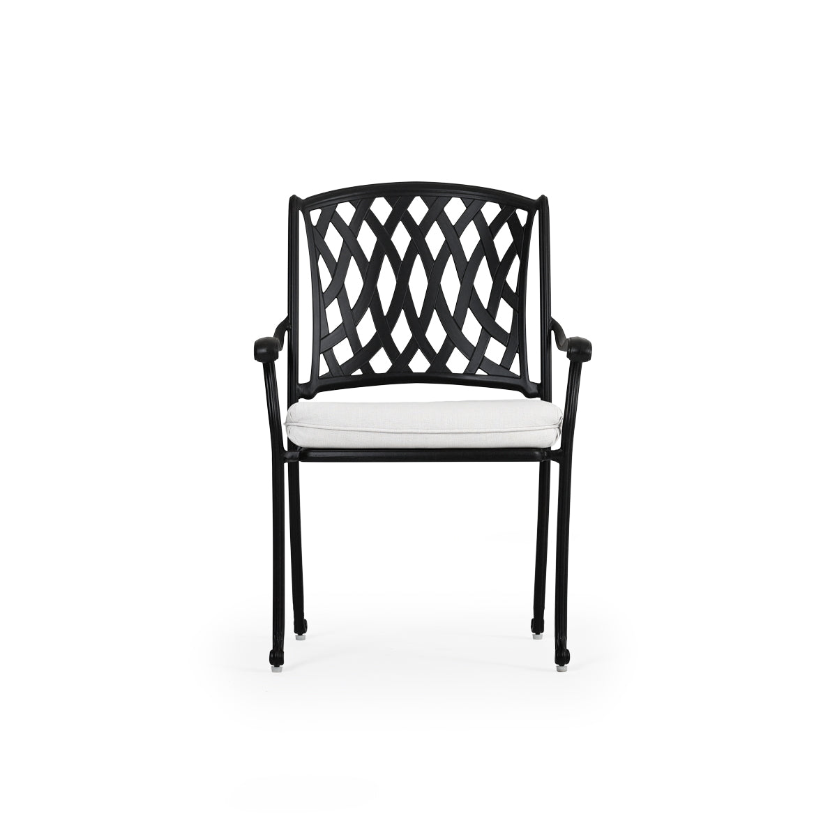 Trellis Outdoor Cast Aluminum Dining Arm Chair