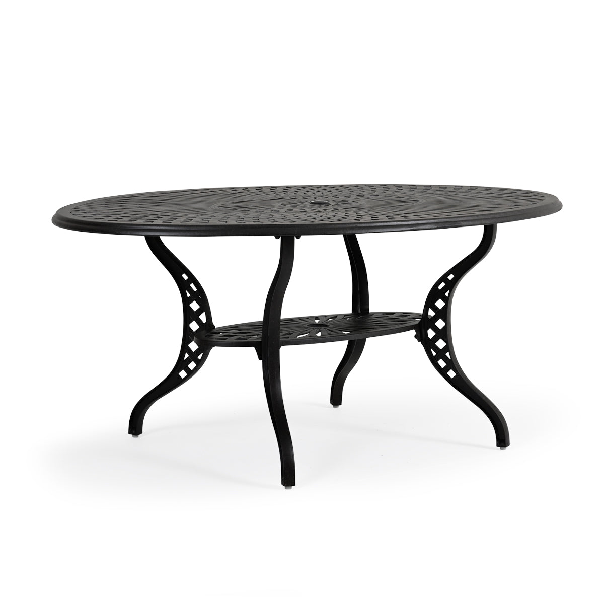 Trellis Outdoor Cast Aluminum 44" x 66" Oval Dining Table