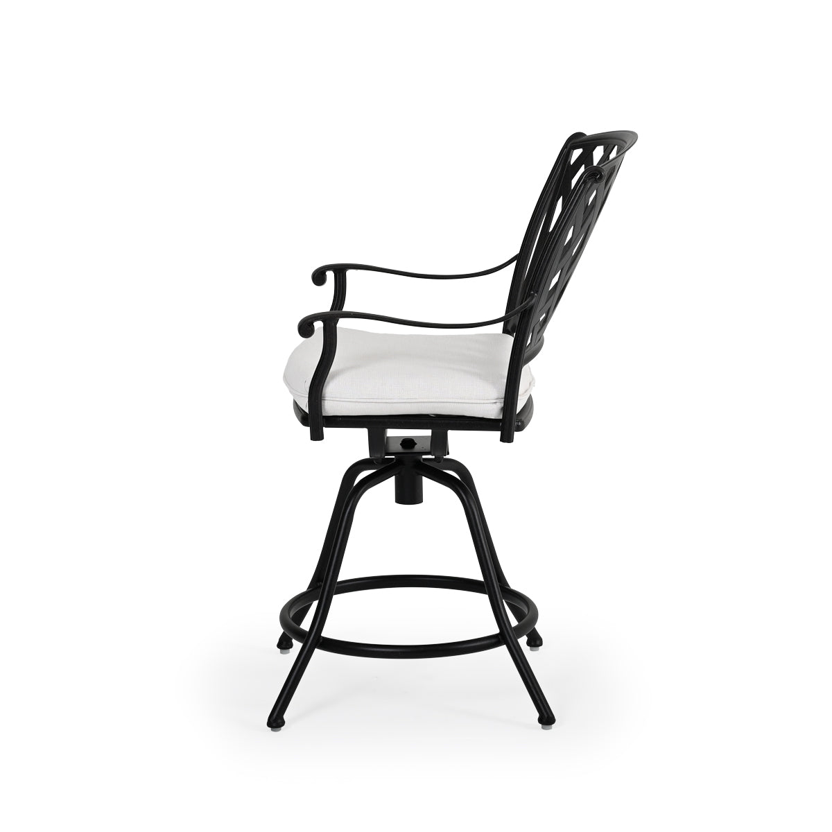 Trellis Outdoor Cast Aluminum Swivel Counter Stool