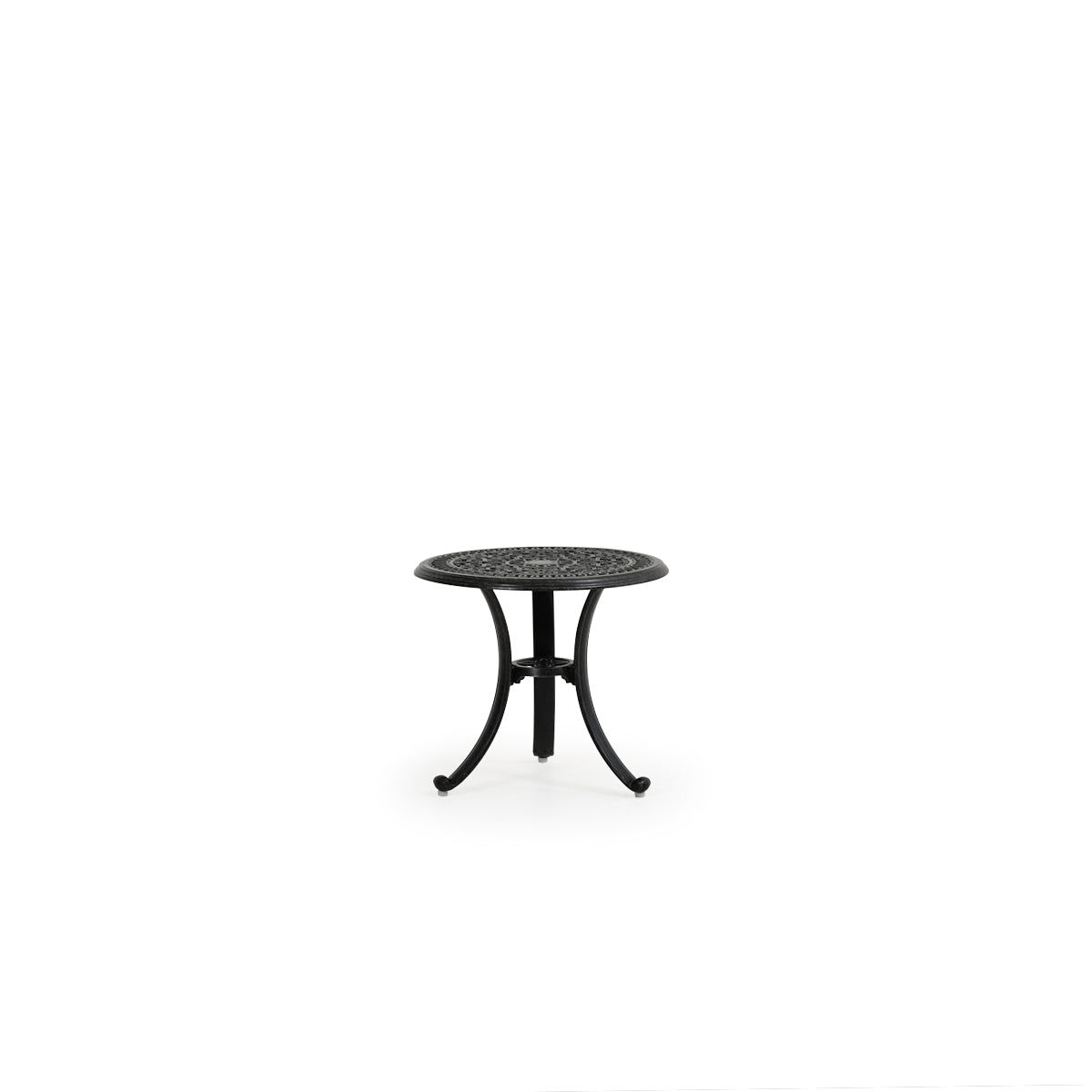 Charleston Outdoor Cast Aluminum 20" Round Side Table