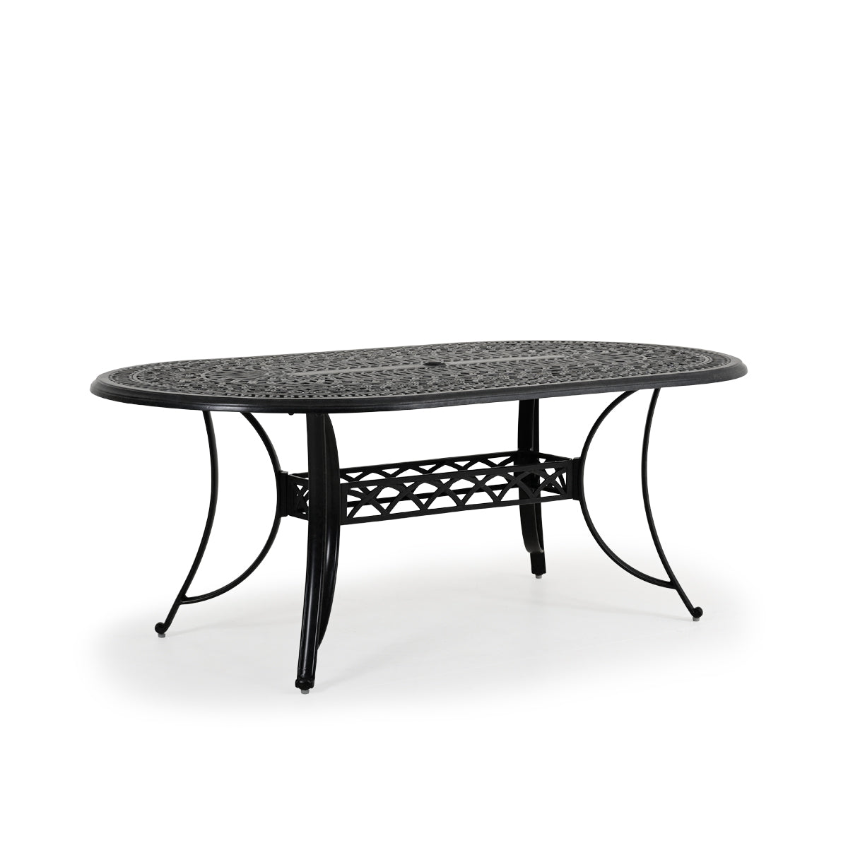 Charleston Outdoor Cast Aluminum 42" x 76" Oval Dining Table