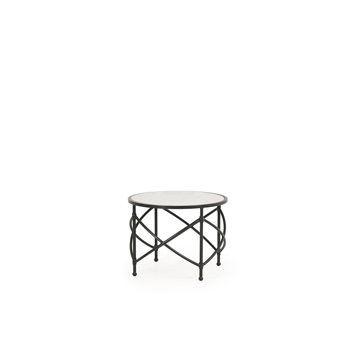 Bermuda Outdoor Aluminum End Table with Tile Top