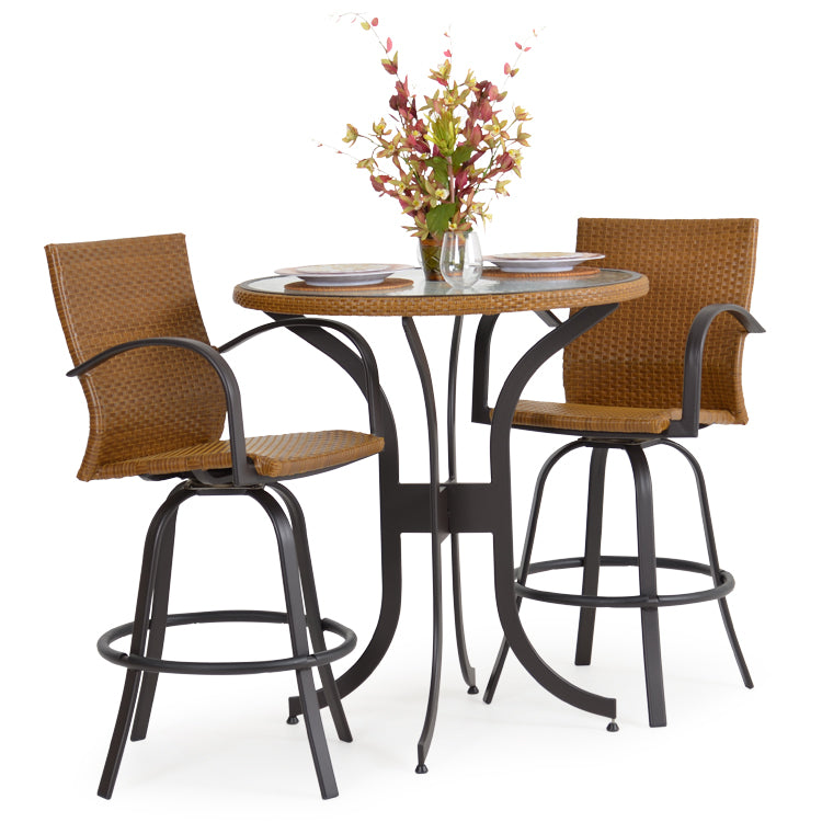 Empire Outdoor Wicker 3 Piece Bar Set