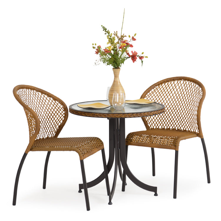 Empire Outdoor Wicker 3 Piece Bistro Set