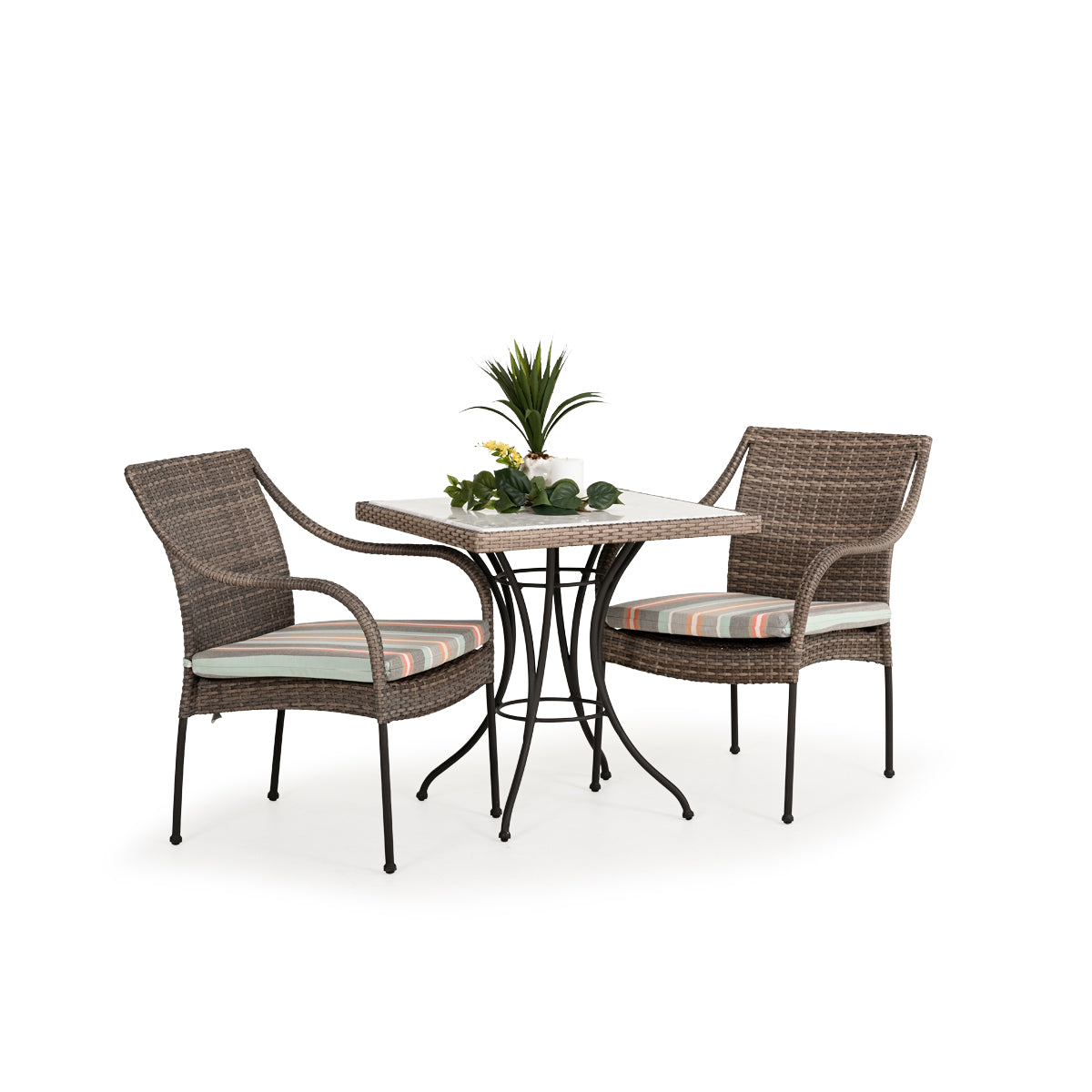 Garden Terrace Outdoor Wicker 3 Piece Dining Set