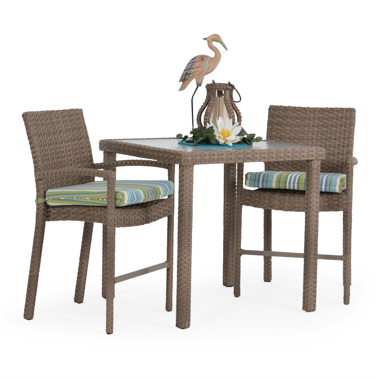 Kokomo Contemporary Outdoor Stackable 3 Piece Counter Height Set