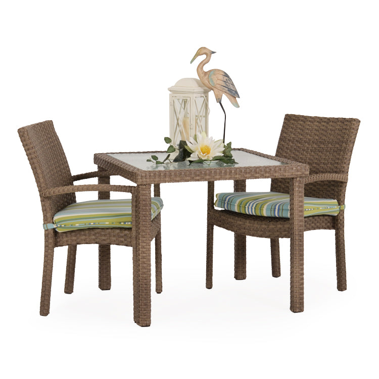 Kokomo Contemporary Outdoor Stackable 3 Piece Dining Set