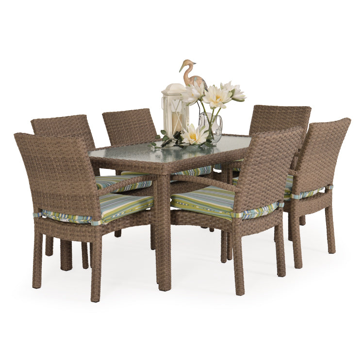 Kokomo Contemporary Outdoor Stackable 7 Piece Dining Set