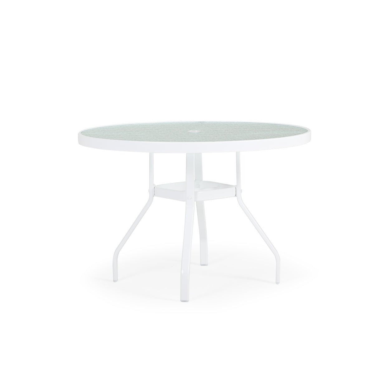 42" Round Glass Top Dining Table