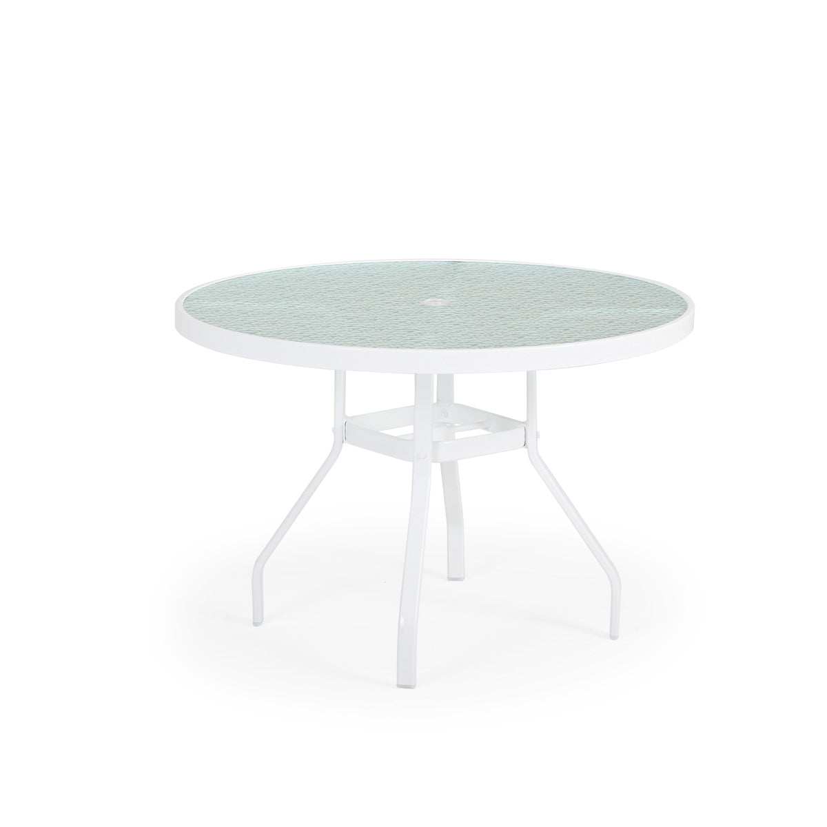 42" Round Glass Top Dining Table