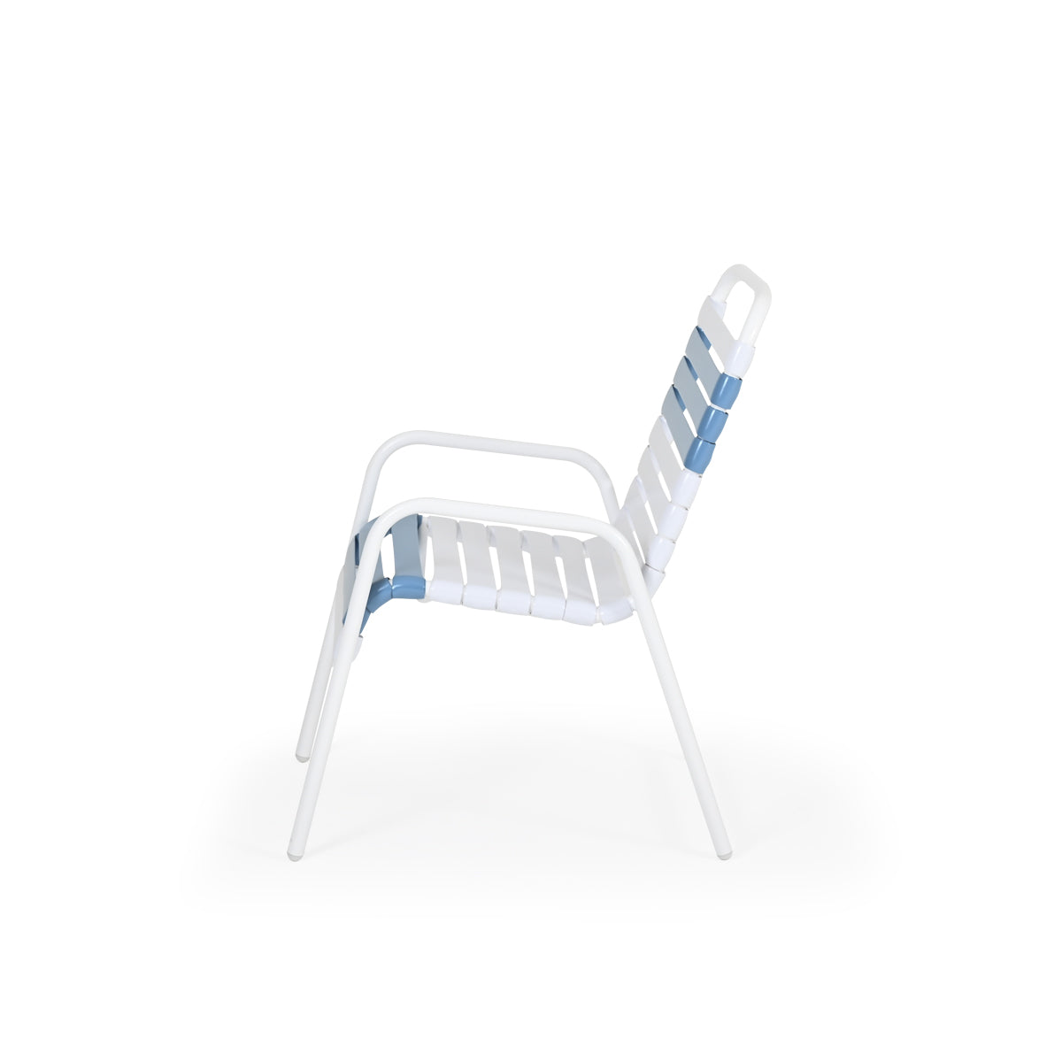 Aluminum Vinyl Strap Dining Chair