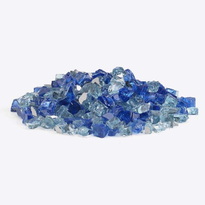 10 Pound Jar of 1/2" Fire Glass Shards