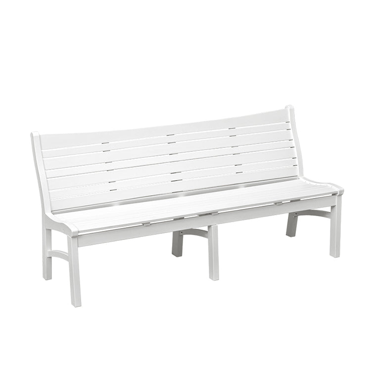 Outdoor Poly Lumber Armless 5' Bench